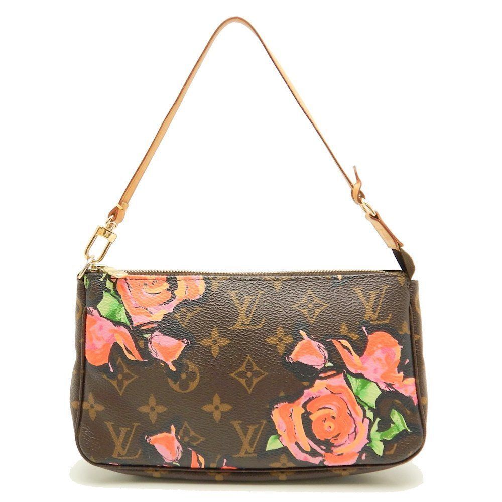 LouisโVuitton Monogram Rose Pochette Accessoire Brown Accessory Pouch